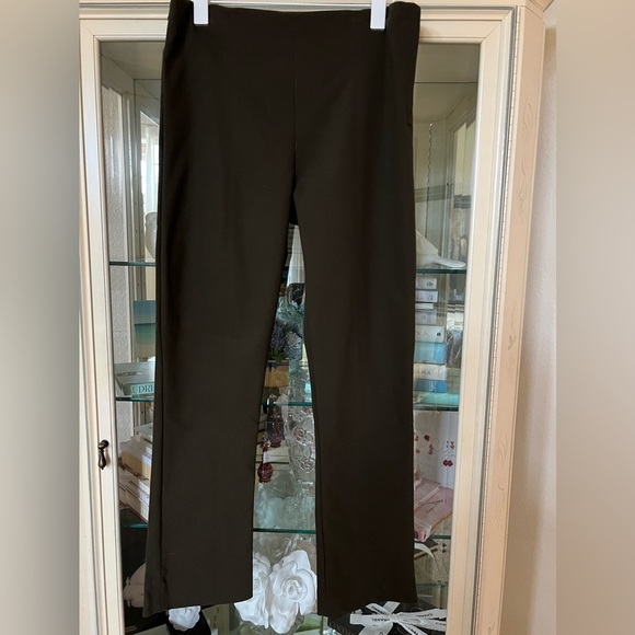 MM Lafleur Pants - MM LaFleur Olive Green Pants Side Zip Size 10 Stretch